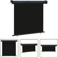 The Living Store Zonnescherm - Verticale Luifel - 170 x 250 cm - Zwart