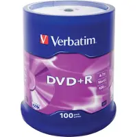 Verbatim 43551 DVD+R Matt Silver Schijven - 100 Stuks / Spindel