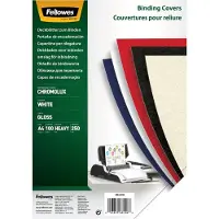Fellowes Chromolux bindomslag 250 grams wit A4 (100 stuks)