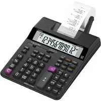 Casio HR 200 RCE Bureaurekenmachine met printer Zwart Aantal displayposities: 12 werkt op batterijen, werkt op het lichtnet (optioneel) (l x b x h) 313 x 195 x