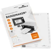 Durable etiket voor badges 90 x 60 mm (160 naambadges)