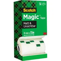 3M Scotch Magic plakband 19 mm x 33 m (14 rollen)