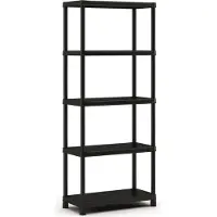 Keter Kunststof Stellingkast Plus - Opbergrek - 80x40x187cm - zwart