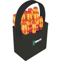 Wera Kraftform 2go 100 Schroevendraaierset VDE 11-delig Plat, Kruiskop Pozidriv, Kruiskop Phillips, Binnen-zesrond (TX)