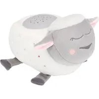 Badabulle Nachtlampje Lulu het schaap - Knuffel en nachtlamp-projector, inclusief 12 melodieën en timer - B015007