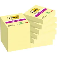 Post-It super sticky notes geel 47,6 x 47,6 mm (12 stuks)