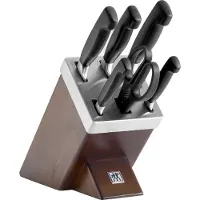 Zwilling FOUR STAR Zelfslijpend messenblok, essenhout, 7-dlg