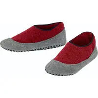Falke Huisschoenen grijs gemêleerd / rood