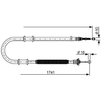 Bosch 1 987 482 599 Handremkabel
