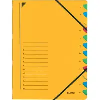Leitz sorteermap geel (12 tabs)