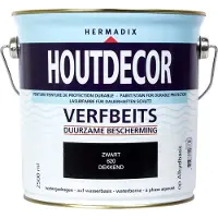 Hermadix Houtdecor Dekkend Zwart 620 2,5 LTR