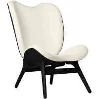 UMAGE A Conversation Piece Loungestoel Hoog Black Oak | Teddy White