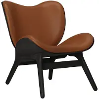 UMAGE A Conversation Piece Loungestoel Laag Black Oak | Cognac