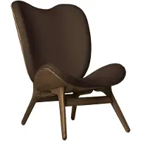 UMAGE A Conversation Piece Loungestoel Hoog Dark Oak | Teddy Brown