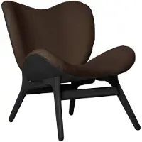 UMAGE A Conversation Piece Loungestoel Laag Black Oak | Teddy Brown
