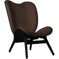 UMAGE A Conversation Piece Loungestoel Hoog Black Oak | Teddy Brown