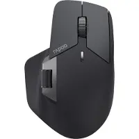 Rapoo draadloze multi-modus muis "MT760M", grijs-zwart Bluetooth 4.0/5.0, draadloos (dongle), 4000 Dpi-sensor met hoge resolutie, bereik tot 10 m, programmeerbare knoppen