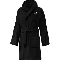 Adidas Sport badjas 'Hooded' zwart / wit