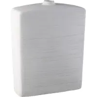 Ptmd Janettee White Rectangle Shaped Ceramic Bottle S