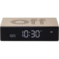 Lexon wekker Flip Premium gold -