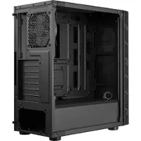 Cooler Master MasterBox MB600L V2, Midi-tower, PC-behuizing, zwart, ATX, micro ATX, Mini-ITX, kunststof, staal, 16,1 cm