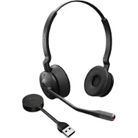 Jabra DECT-headset Engage 55 Stereo, draadloos, USB-A-adapter, compatibel met Unified Communications, batterij tot 13 uur