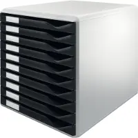 Leitz Ladenblok met 10 laden - Wit/Zwart