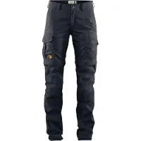Fjällräven - Women's Karla Pro Zip-Off Trousers - Afritsbroek 46 - Raw Length, zwart/blauw