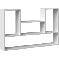 Topeshop Rekken, BILBAO 4P hangplank 100x16x60 cm wit (100 x 16 x 60 cm)