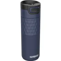 Kambukka Etna Grip Thermosbeker 500 ml - Koffiebeker To Go - dubbelwandig met 3in1 deksel - makkelijk reinigen - lekvrije Koffiebeker - Theebeker - Travel Mug - Blauw