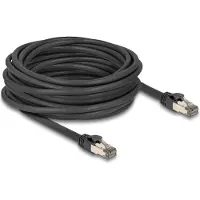 DeLOCK RJ45 Network Cable Cat.6A U/FTP ultra flexible with inner metal jacket 10 m black