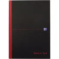 Oxford Black n' Red gebonden notitieboek A4 gelijnd 96 vellen