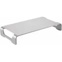 Logilink Tabletop monitor riser, aluminum Monitorstandaard Hoogte: 6.3 cm (max) Zilver