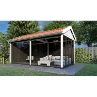 Trendhout Buitenverblijf Zadeldak Betula 630x415
