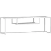 En.casa TV meubel Isokyrö metaal 120x40x40 cm wit []