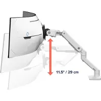 Ergotron Armatuur voor beeldscherm met zware, scharnierende bevestiging, voor montage op een bureau, geschikt voor beeldschermen van groot formaat