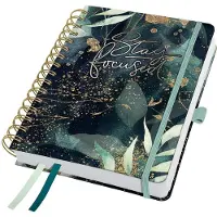 Sigel agenda 2025 - Jolie Inspire - A5 - 7dagen/2pagina's - spiraal - glamourous leaves - bulletjournal - SI-J5603