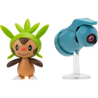 Pokémon Figuren - 2er-Pack - Kampffigur - Chespin/Beldum - - One Size - Actionfiguren