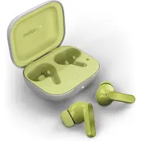 Motorola Draadloze oordopjes - - Olive groene Buds - Bluetooth 5.3 - Actieve ruisonderdrukking - IPX4