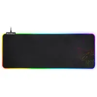 SPIRIT OF GAMER Darkskull RGB - Gaming Muismat XXL – Mousepad XXL - RGB LED Verlichting - Antislip – Zwart - 80x30 cm