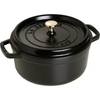 Staub mini braadpan - cocotte 10cm, 0,25L, zwart