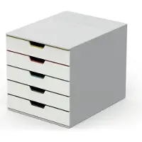 Durable Varicolor ladeblok wit/gekleurd (5 laden)
