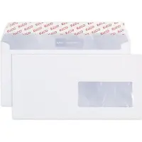 Elco Premium Enveloppen Met Venster C6/5 229 (B) x 114 (H) mm Kleefstrip Wit 100 g/m² 500 Stuks