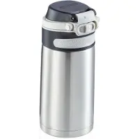 Leifheit thermosbeker Flip - 350 ml - RVS - zilver