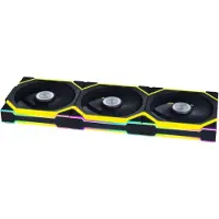 Lian Li UNI FAN SL Wireless Black - Ventilatorhuis 3-pack - 120mm - 400 - 2000 rpm - 31 dBA - 4-pin PWM - L-Connect - ARGB - zwart