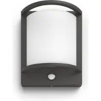 Philips myGarden wandlamp met sensor | Samondra | 2700K | Ultra Efficient | IP44 | 3.8W | Antraciet