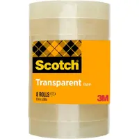 Scotch Plakband Crystal Clear ET1966T8 Transparant 19 mm (B) x 66 m (L) PP (Polypropeen) 8 Rollen
