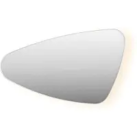 Ink Spiegel Organisch SP23 80x50 cm Met Verlichting en Spiegelverwarming Links Mat Wit