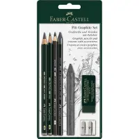 Faber-Castell grafietpotloden set - Pitt Graphite - 7-delig op blister - FC-112997