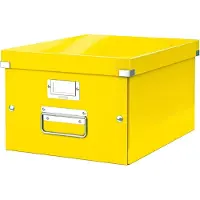 Leitz opslag- en transportdozen uit de -serie Click + Store, medium, voor DIN A4, geel